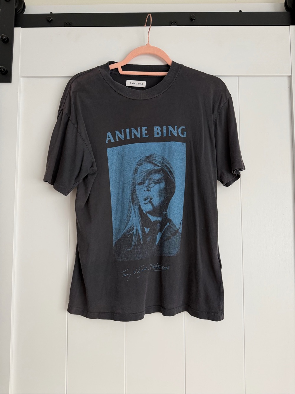 Anine Bing Terry O’Neil Black Graphic Tee